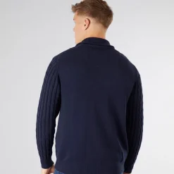 Indicode Herren Rufus Pullover Dunkel Marine