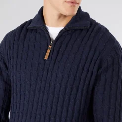 Indicode Herren Rufus Pullover Dunkel Marine