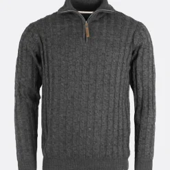 Indicode Herren Rufus Pullover Anthrazit Melange