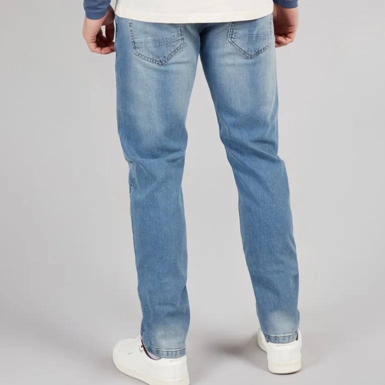 Indicode Herren Tony Regular Fit Jeans Space Blue