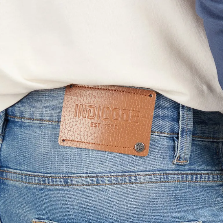 Indicode Herren Tony Regular Fit Jeans Space Blue