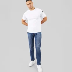 Indicode Herren Tony Regular Fit Jeans Medium Indigo