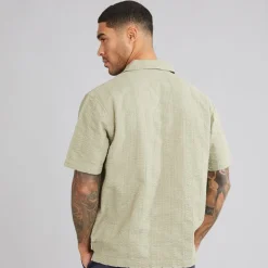 Indicode Herren Wellen Hemd Aloe