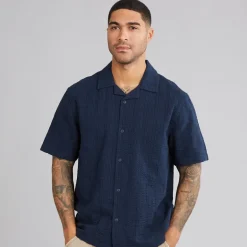 Indicode Herren Wellen Hemd Sky Captain