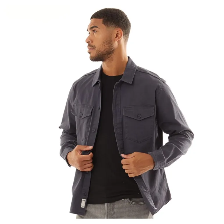 JACK & JONES Blazer Herren Dave Stretch Overshirt Navy