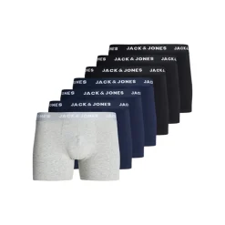 JACK & JONES Herren Anthony 7er-Pack Unterhosen Schwarz/Schwarz/Schwarz/Marine/Marine/Marine/Hellgrau Melange