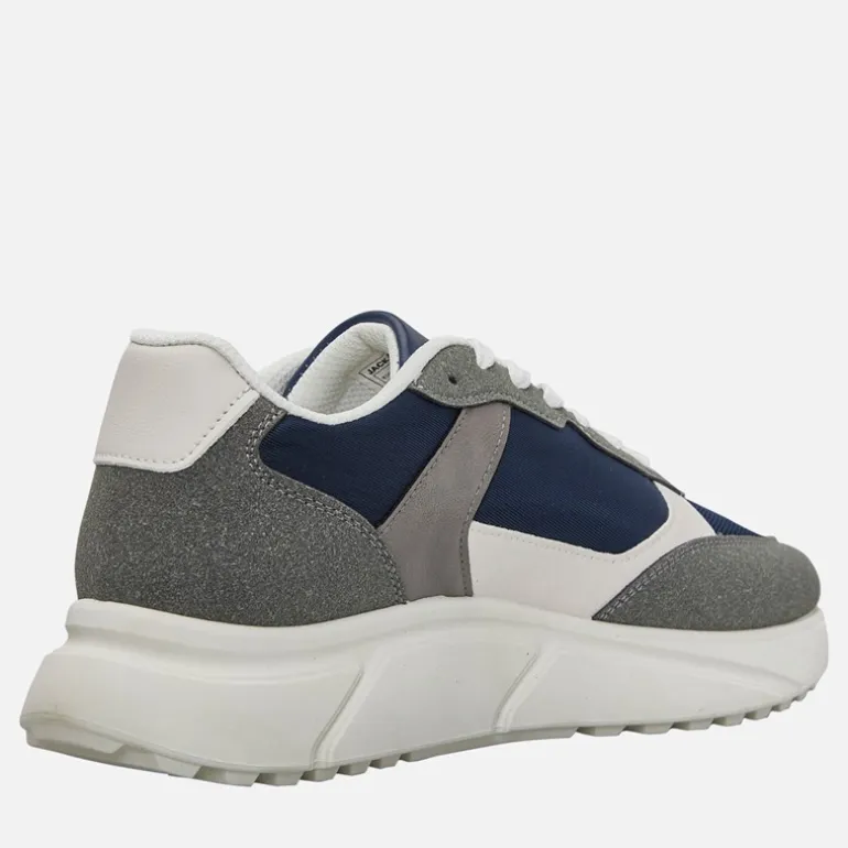 JACK & JONES Herren Aspire PU Runner Turnschuhe Navy/Grau