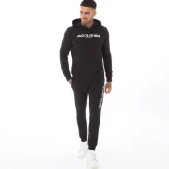 JACK & JONES Herren Bank Trainingsanzug Schwarz