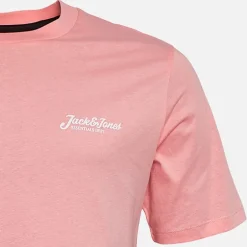 JACK & JONES Herren Beau Drei Pack T-Shirts Quartz Pink/Cashmere Blue/Moonbeam