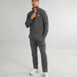 JACK & JONES Herren Berg Offener Saum 1 / 4 Trainingsanzug Asphalt