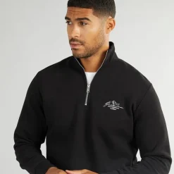 JACK & JONES Herren Berg Open Saum 1 / 4 Trainingsanzug Schwarz