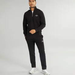 JACK & JONES Herren Berg Open Saum 1 / 4 Trainingsanzug Schwarz