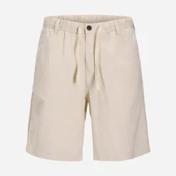 JACK & JONES Herren Bondi Leinen Shorts Moonbeam