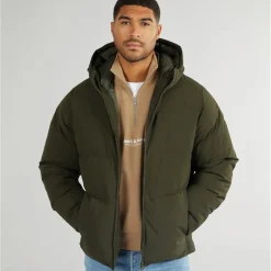 JACK & JONES Herren Brady Kapuzen Daunenjacke Rosin