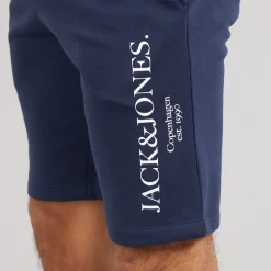 JACK & JONES Herren Chester T-Shirt und Shorts Set Navy Blazer