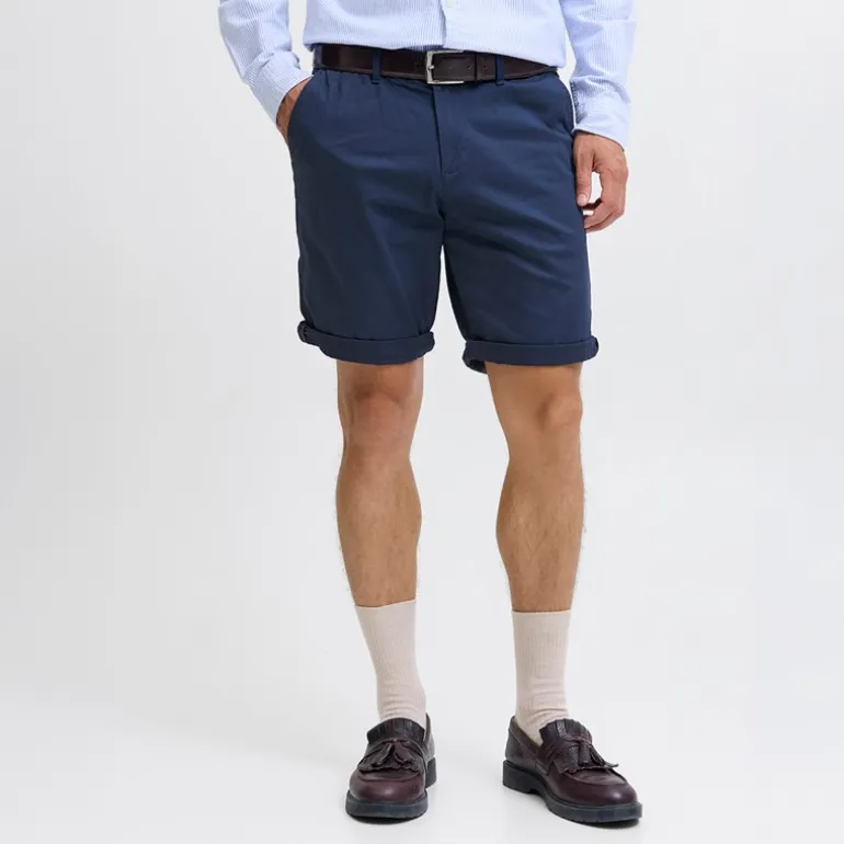 JACK & JONES Herren Chino Shorts Navy Blazer