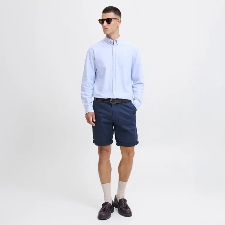 JACK & JONES Herren Chino Shorts Navy Blazer