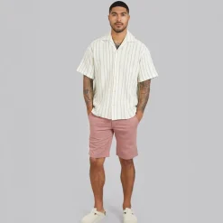 JACK & JONES Herren Chinos Shorts Rosa