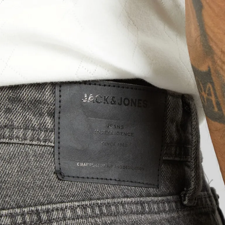 JACK & JONES Herren Chris AT 222 Original Relaxed Fit Jeans Schwarz