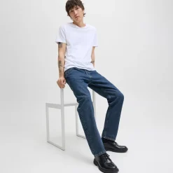JACK & JONES Herren Chris Original SQ 061 Jeans Blue Denim