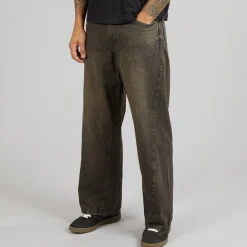 JACK & JONES Herren Dave Skewed 464 Wide Jeans Black Denim