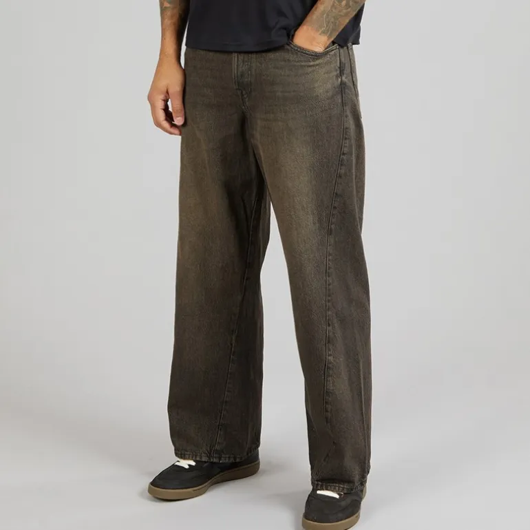 JACK & JONES Herren Dave Skewed 464 Wide Jeans Black Denim