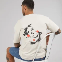 JACK & JONES Herren Fisch T Shirt Moonbeam Fish