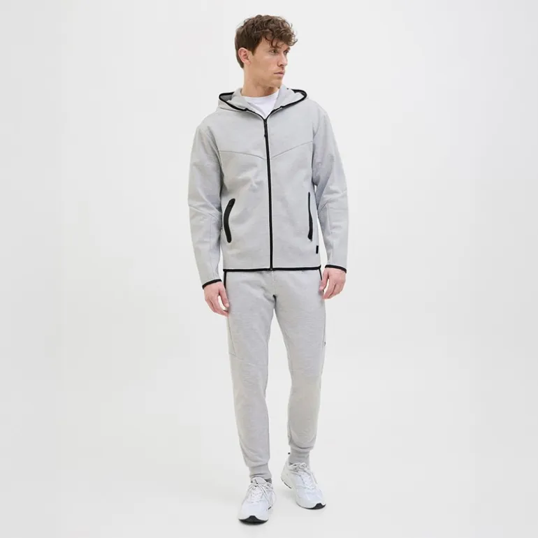 JACK & JONES Herren Fusions Jogginghosen Light Grey Melange