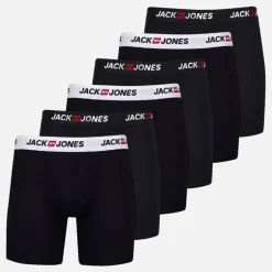 JACK & JONES Herren Jaccorp Logo Six Pack Boxer Slips Pack 3 Black