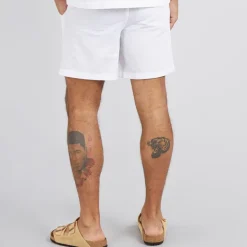 JACK & JONES Herren Jaiden Leinenmischung Shorts Weiß
