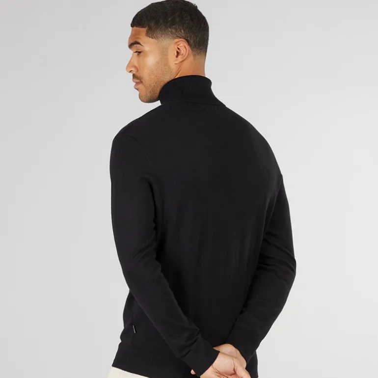 JACK & JONES Herren Jwhemil Rollkragen Pullover Schwarz