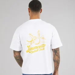JACK & JONES Herren Limencello T-Shirt Bright White Limencello