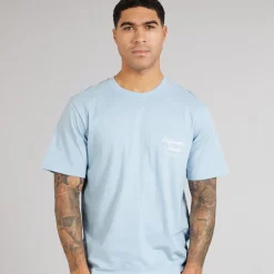 JACK & JONES Herren Norrebro Typo T Shirt Skyway