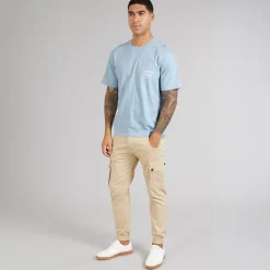 JACK & JONES Herren Norrebro Typo T Shirt Skyway