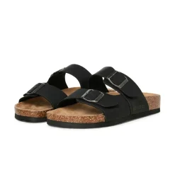 JACK & JONES Herren Oslo PU Sandalen Anthrazit
