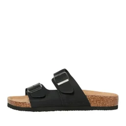 JACK & JONES Herren Oslo PU Sandalen Anthrazit