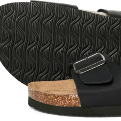 JACK & JONES Herren Oslo PU Sandalen Anthrazit