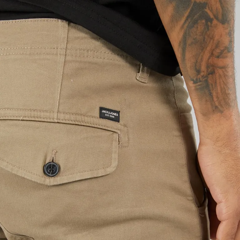 JACK & JONES Herren Paul Warner Akm 111 Cargohosen Braun