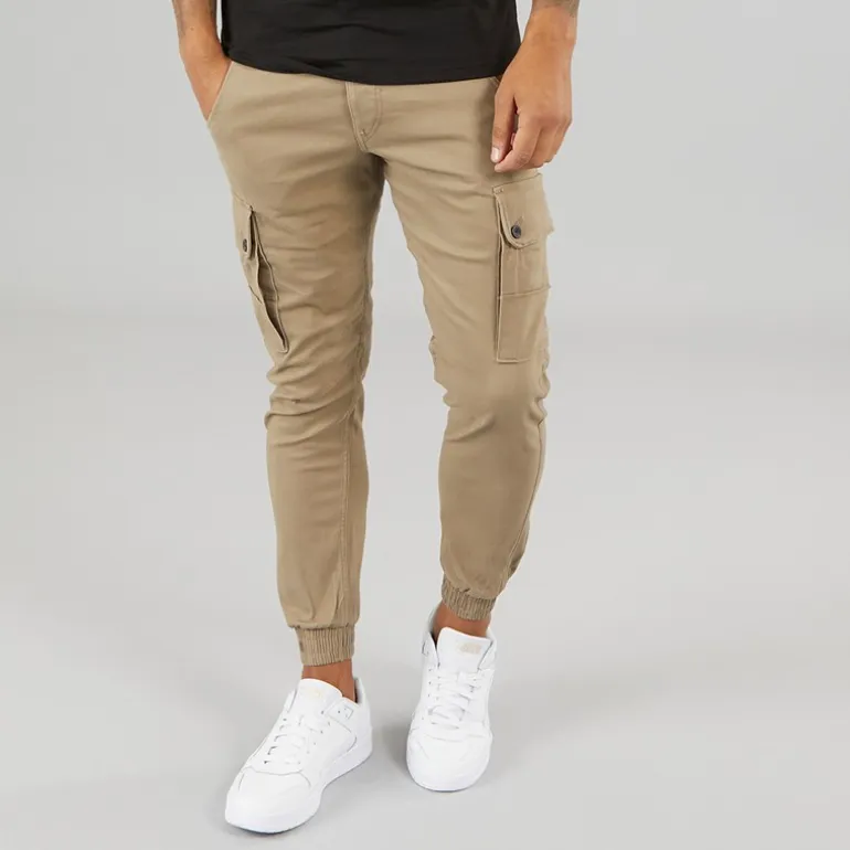 JACK & JONES Herren Paul Warner Akm 111 Cargohosen Braun