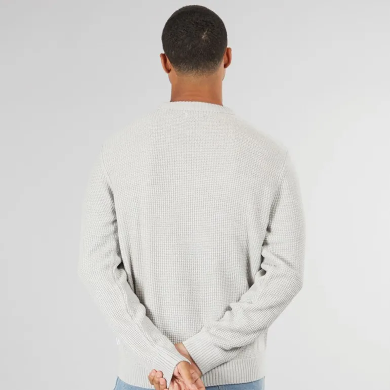 JACK & JONES Herren Reisstrick Pullover Hellgrau
