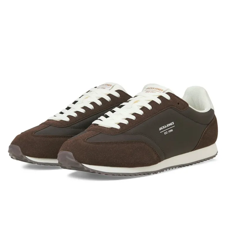 JACK & JONES Herren Retro Runner Turnschuhe Blumenerde