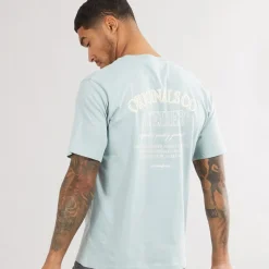 JACK & JONES Herren Santorini Back T-Shirts Grün