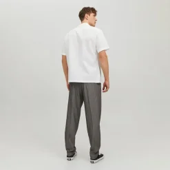 JACK & JONES Herren Sommer Resort Kurzarmhemd Weiß