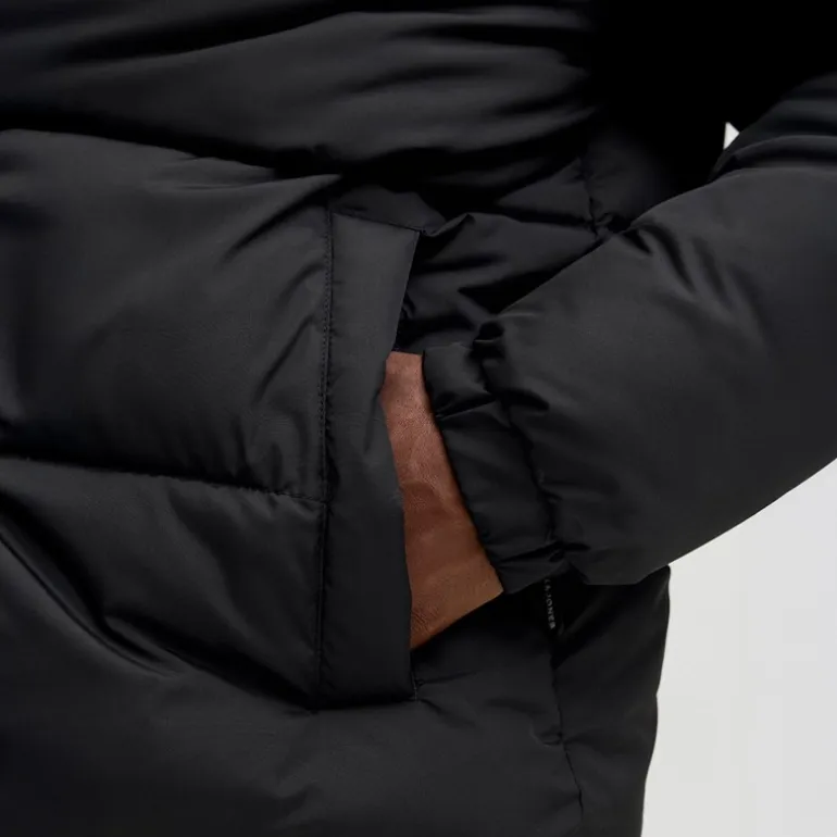 JACK & JONES Herren Stehkragen Steppjacke Schwarz
