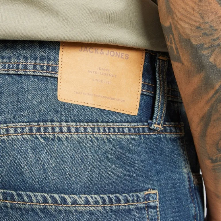 JACK & JONES Herren Ted Original 918 Loose Straight Blue Denim