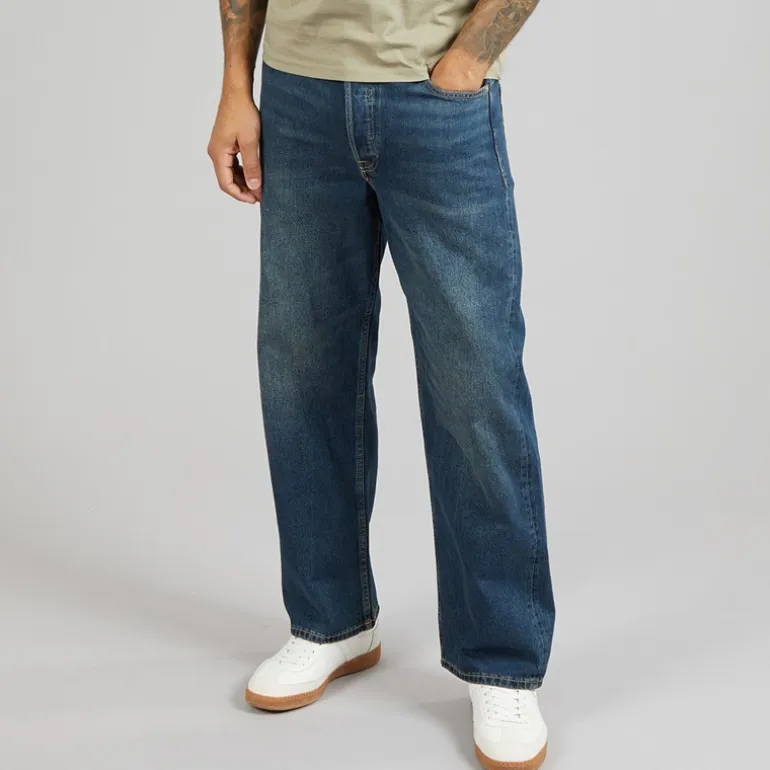JACK & JONES Herren Ted Original 918 Loose Straight Blue Denim
