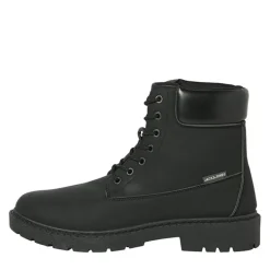 JACK & JONES Herren Thames PU Stiefel Anthrazit