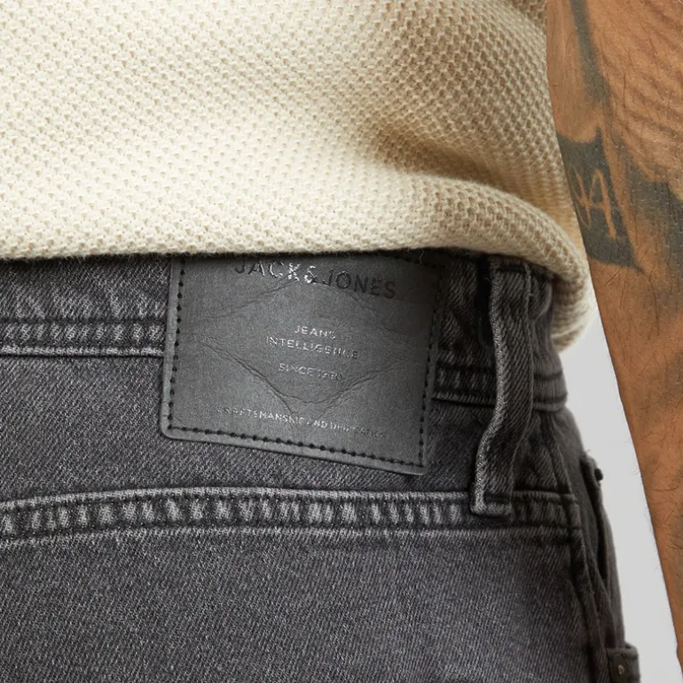 JACK & JONES Herren Toby Original 737 Schlagjeans Black Denim