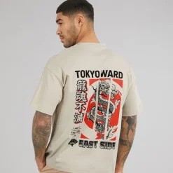 JACK & JONES Herren Tokyo Ward T Shirt Moonbeam