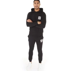 JACK & JONES Herren Trainingsanzug Schwarz